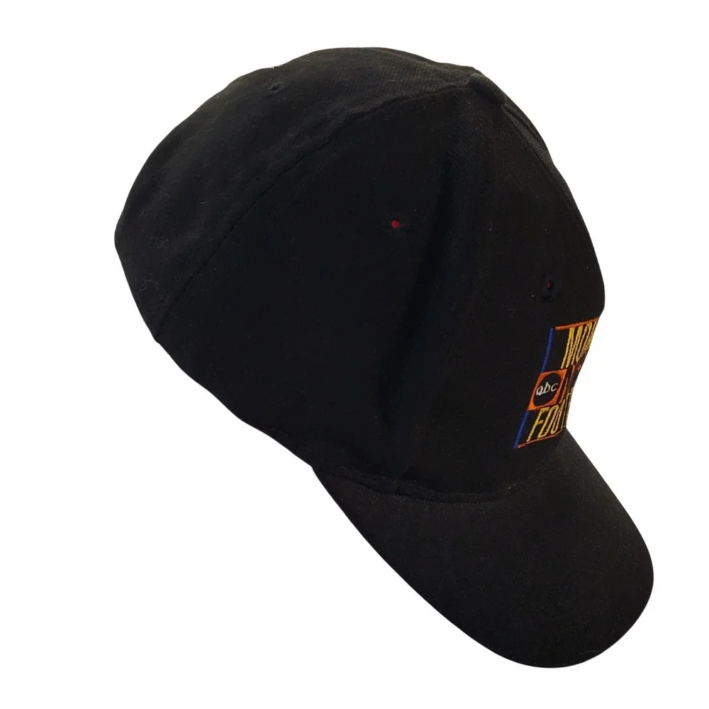 Vintage 90'ABC Monday Night Football Hat Top of the World Snapback Black Cap TOW
